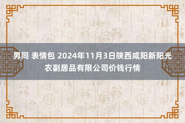 男同 表情包 2024年11月3日陕西咸阳新阳光农副居品有限公司价钱行情