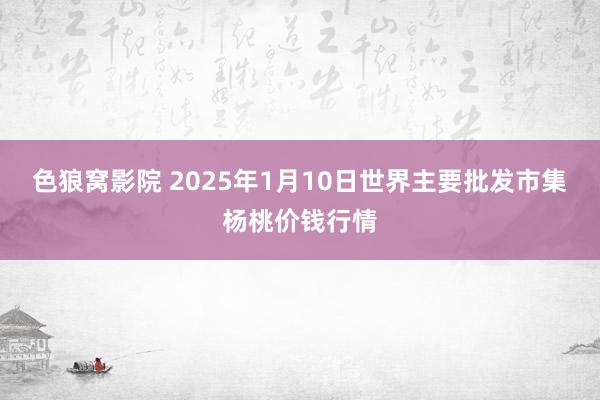 色狼窝影院 2025年1月10日世界主要批发市集杨桃价钱行情